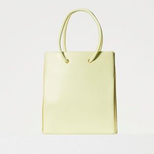 Aritzia Auxiliary Leather Shopper Bag